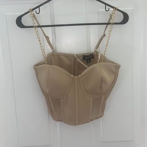 Never worn tan corset top